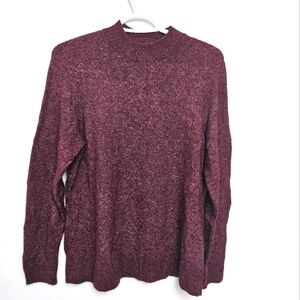 Abercrombie & Fitch Sz XL Crewneck Burgundy Knit Layering Sweater